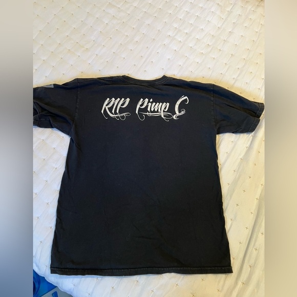 Black Scale Rest In Peace Pimp C Black T-Shirt - Picture 3 of 6